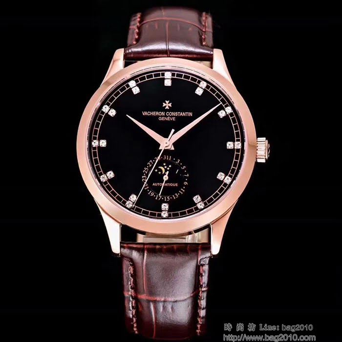 江詩丹頓 Vacheron Constantin 火爆上市 新款 六字位日月星晨功能 超級防水機芯 高檔男士腕表  wssb4872